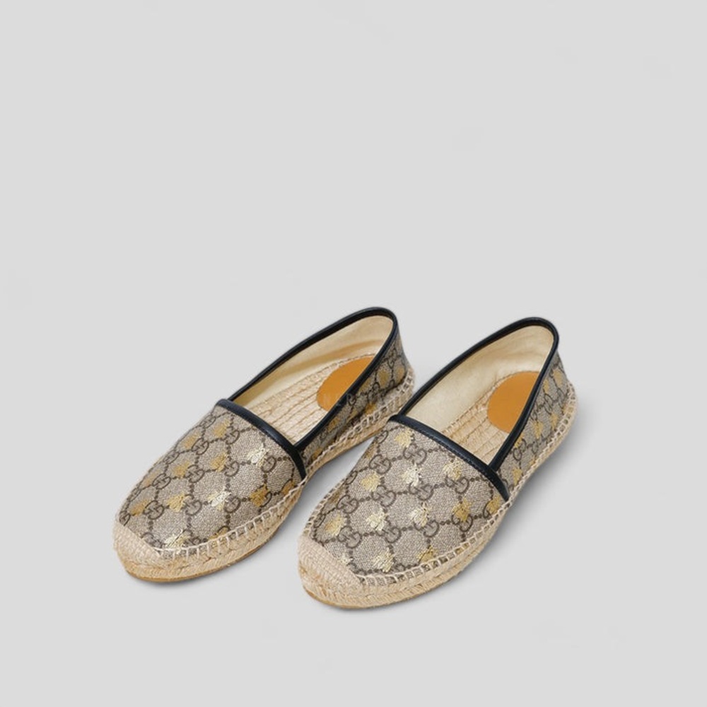 Gucci pilar GG Supreme Canvas Espadrille flats - Picture 2 of 10